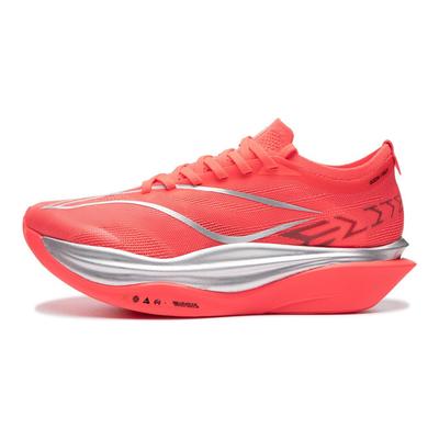 Li Ning Feidian 6 Elite Сетчатые кроссовки для бега с технологией Capsule Technology Унисекс Кроссовки для бега Флуоресцентно-огненно-красные ARMW001-24