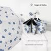 Automatic Floral Oil Painting Umbrella - Portable, Sturdy, Black Glue Sunscreen Parasol