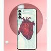 Чехол с анатомическим рисунком сердца для Samsung Galaxy S24 Ultra S22 Plus S20 S21 FE S8 S9 S10 Note 10 20 S23 Ultra Cover