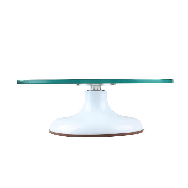Zhaoran 12-inch White Cake Decorating Turntable with Double Bearings