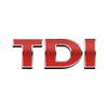 BPU1 Hot 2025 New 3D Metal silvery TDI logo car rear Emblem sticker For Volkswagen POLO passat b5 b6 b7 golf 4 5 6 7 vw Tiguan Jetta xy2