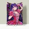Anime O-Oshi no Ko Throw Lightweight 240g Flannel Blanket Soft Skin-friendly for Summer Cooling