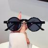 Retro Trend Round-Framed Sunglasses Leisure Versatile Outdoor Travel Beach Uv400 Protection Street Photography Shades Glasses