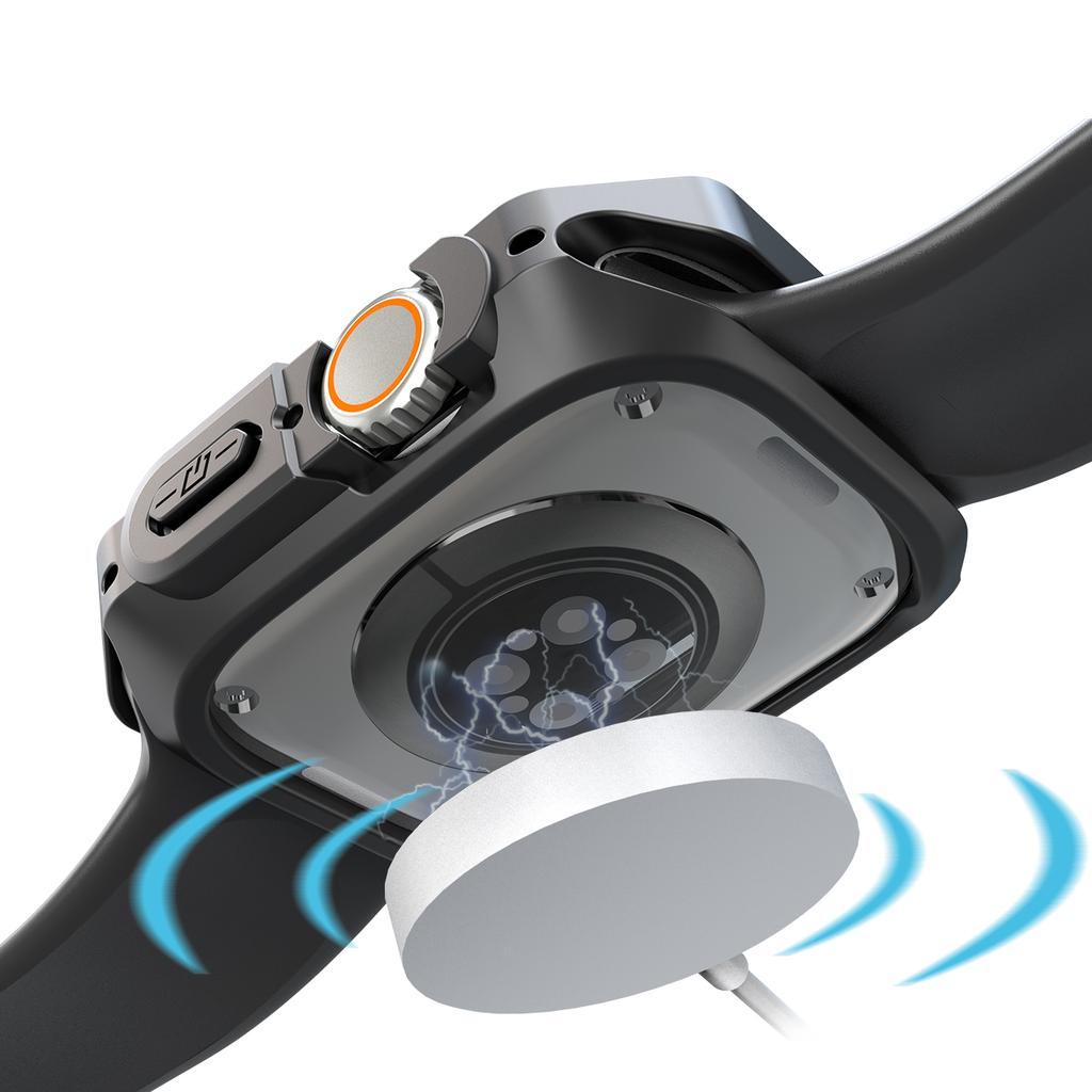 Чехол TPU PC без пленки для Apple Watch Ultra/Ultra 2 Series 9 8 7 6 5 4 SE 49 мм 44 мм 40 мм 45 мм 41 мм Прозрачный защитный бампер Аксессуары