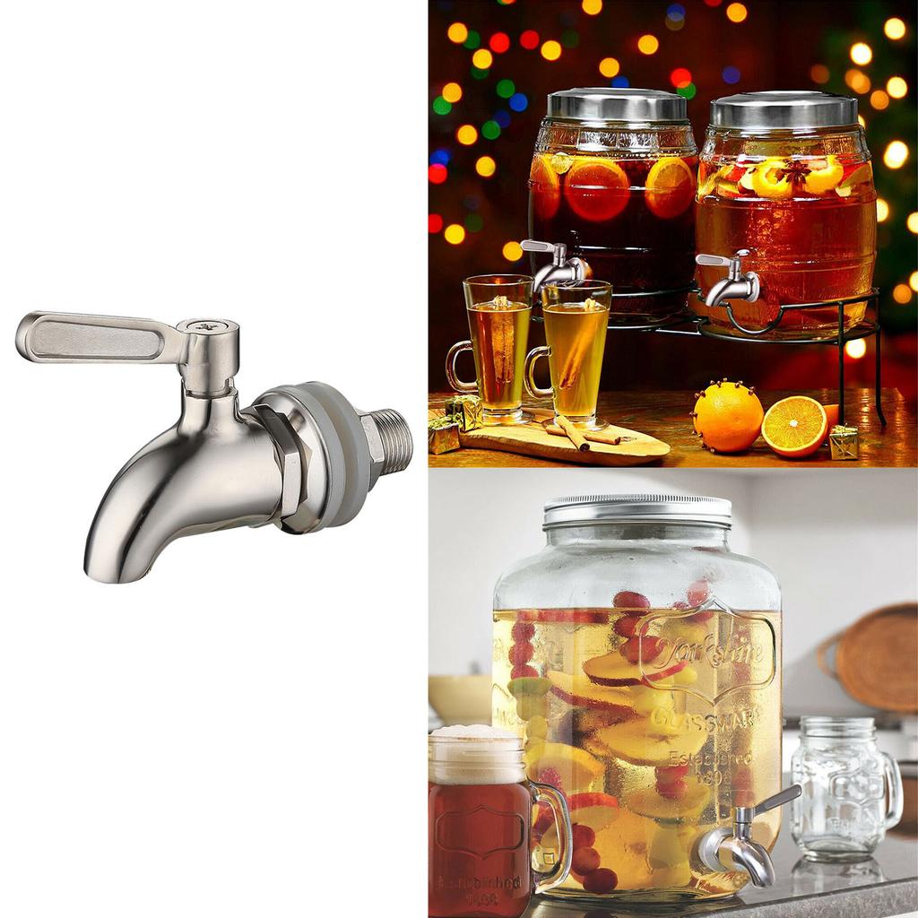 Stainless Steel Beverage Water Dispenser Wine Barrel Spigot Faucet TAP REPLACE