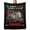 Грузовик Это И Не;Т Легко Но Это&Rsquo;S Fa Kenworth Плед Уютный Плед Подарок на День Рождения для Него Нее