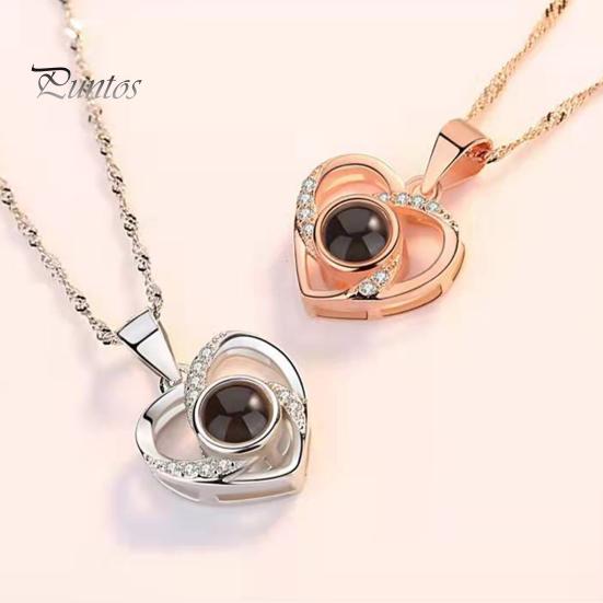 Ожерелье с изображением, персонализированное ожерелье с проекцией фотографий, памятные подарки на День святого Валентина, день рождения для жены или девушки