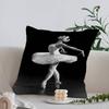 Black and White Ballet Girl Ballerina Cushion Cover Inches Farmhouse Decor Home Throw Pillow Covers for Couch Decorations