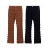 Men's Trendy European-American Raw Edge Slim Flared Jeans