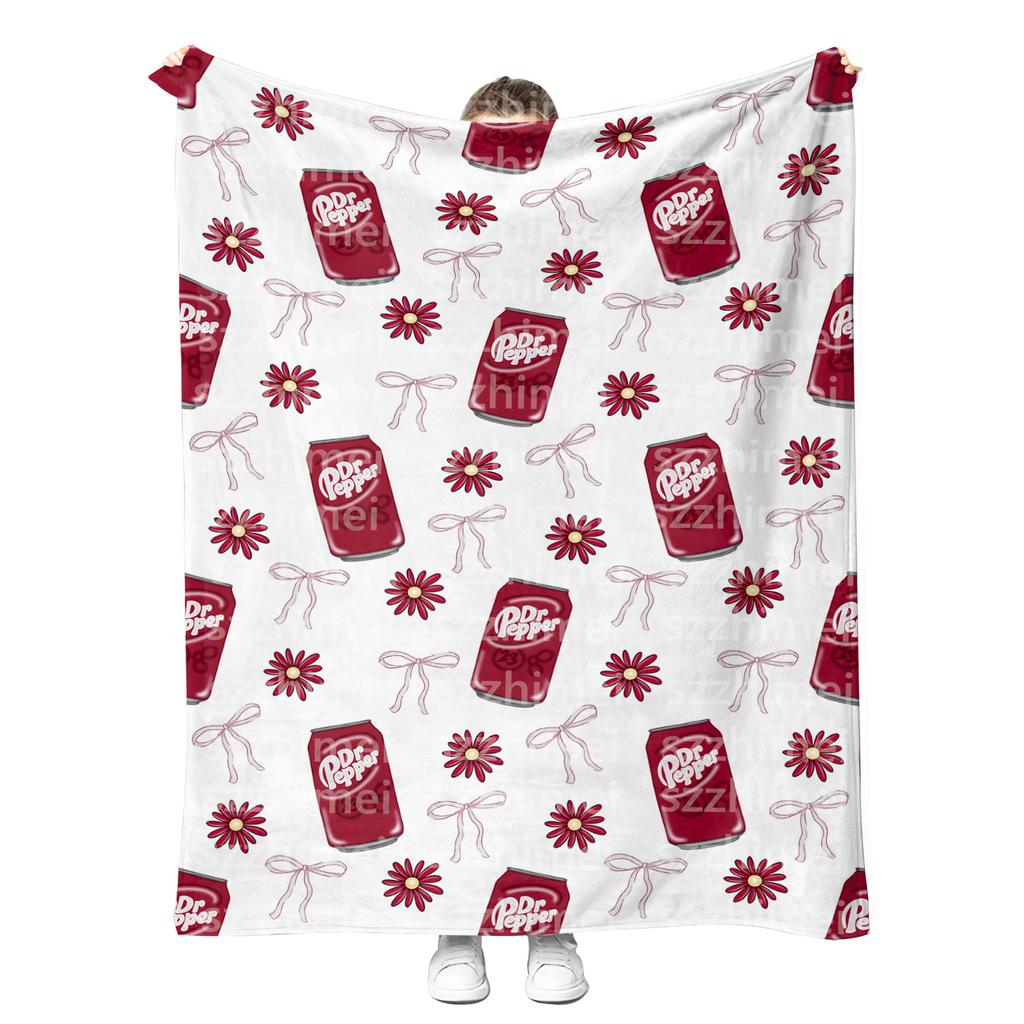 Новые Модные Мягкие Пледы из Флиса и Фланели с Возможностью Индивидуальной Печати, Напиток Dr Pepper, Dr.Peppered