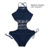 Women Swimsuit Lace Up Wireless Summer Clothing Square Neck Women Swimsuit for Beach