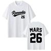 2026 Bruno Mars The RoUnisextic Tour Print Merch Tshirt 100Cotton Clothing Unisex Unisexs Unisex Hiphop TShirts Y2k Casual Fan Tee