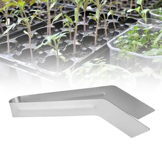 Stainless Steel Transplanting Tongs Seedlings Transplanting Tool Hand Gardening Tongs Transplanter Avoid Root Damage for Indoor Outdoor Plants