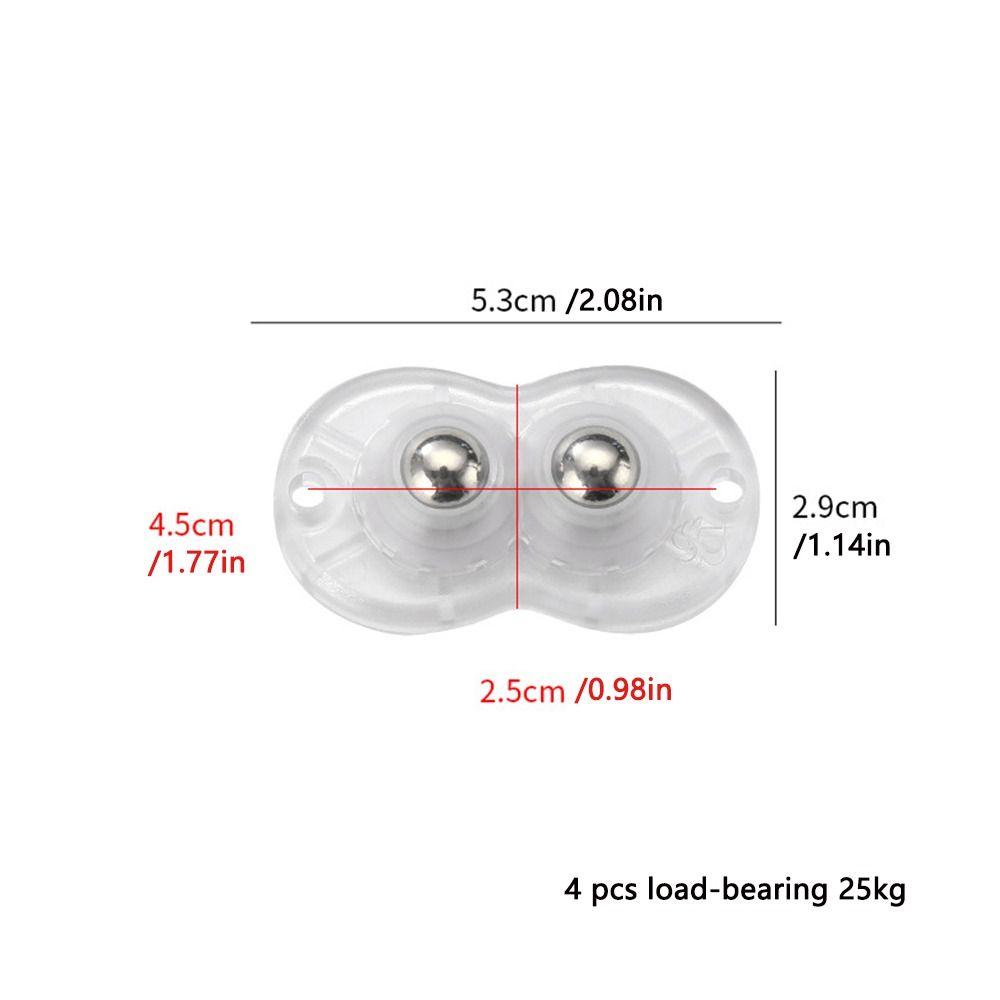 4pcs Moving Universal Wheel 360° Rotation Swivel Casters Mini Universal Pulley  Storage Box