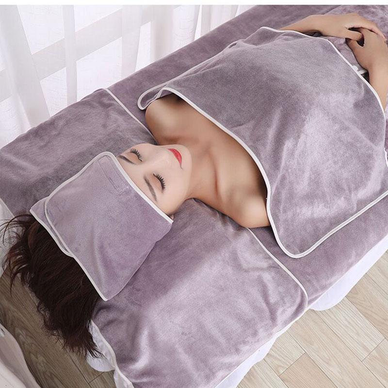 Комплект из 3 полотенец для салонов красоты из волокнистых тканей: тюрбан + полотенце + наволочка, полотенца для СПА-массажа, платок на голову, толстое быстросохнущее впитывающее полотенце