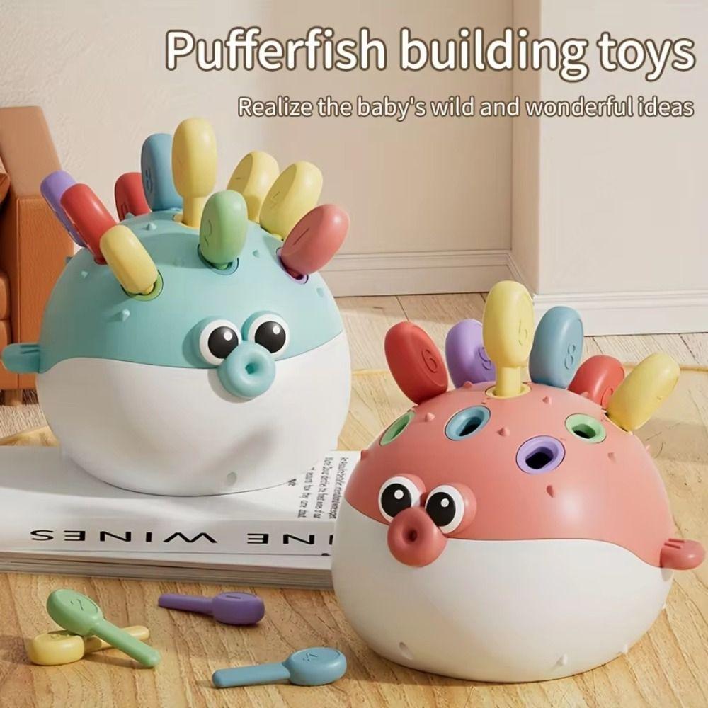 Early Education Pufferfish Children's Toys Insertion Pufferfish Puzzle Toy Various Holiday Gifts