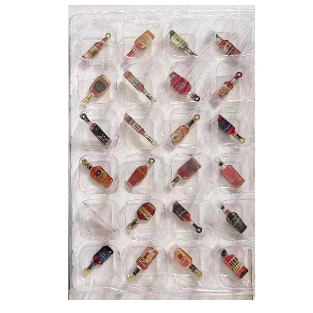 2D Плоскость Коробка 24 Двусторонняя Печать Подвеска Календарь Обратного Отсчета 24-дневный Рождественский Адвент-календарь Акриловая Подвеска-Самолет Блайндбокс