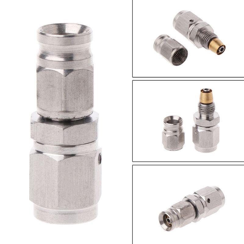 Durable Accessories Car Stainless Steel AN -3 Hose to M10x1.0 Straight PTFE Brake Clutch Hose 360 Degree Swivel Fitting