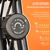 2-in-1 Folding Exercise Bike with 8-Level Magnetic Resistance, Arm Resistance Band, Pulse Sensor, Red