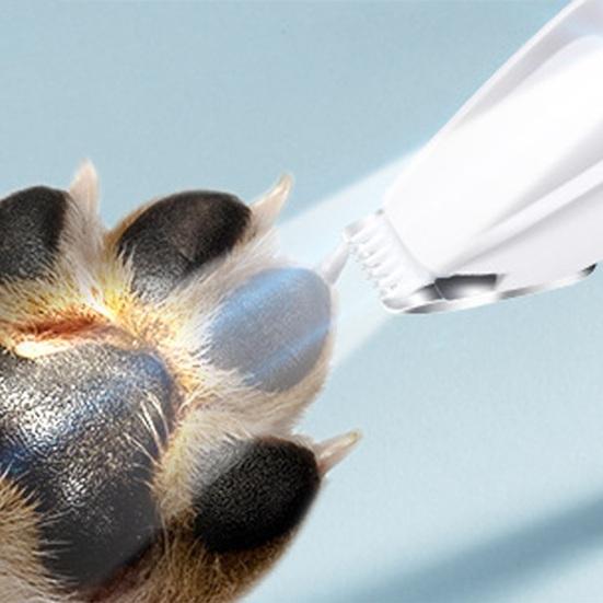 Триммер для лап домашних животных со светодиодной подсветкой Прецизионный триммер для домашних животных Бесшумные беспроводные машинки для стрижки домашних животных USB