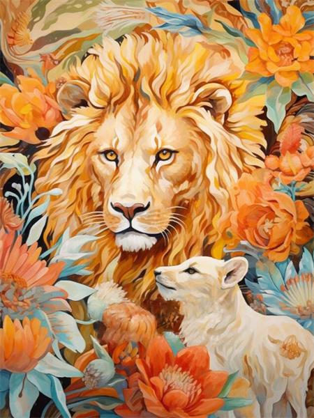 5D Алмазная Картина Новые Поступления Тигр Лев Полный Квадрат Круглый Вышивка Животные Цветочная Мозаика Домашний Декор