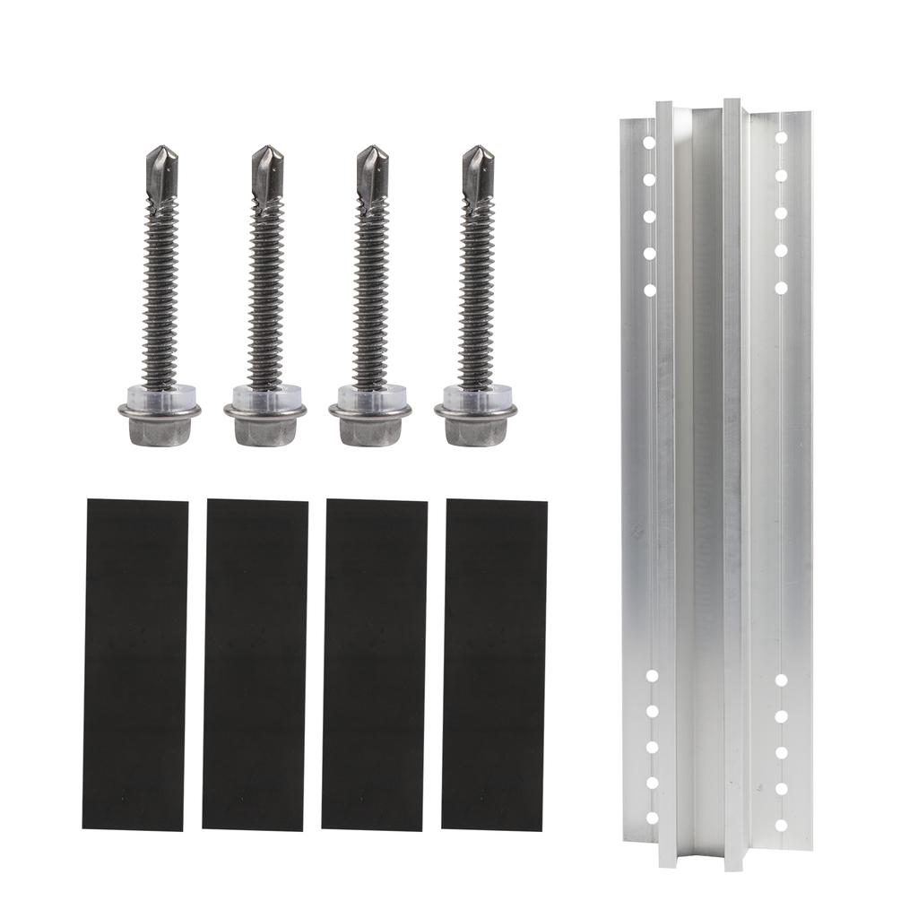 Aluminum Alloy Mini Short Rail Roof Mount Solar Panel Mounting Bracket Photovoltaic Support Solar System Accessories