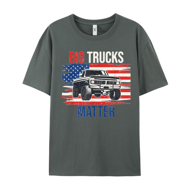 Gift Ideahip Hop Short Sleeve Tees Valentine Day Latest Oneck 100 Cotton T Shirts Youth T Shirts Funny Big Trucks Matter Love