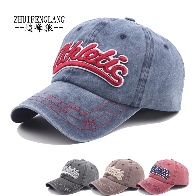 Бейсболка с вышитыми объемными буквами, осенняя хлопковая кепка с козырьком для улицы