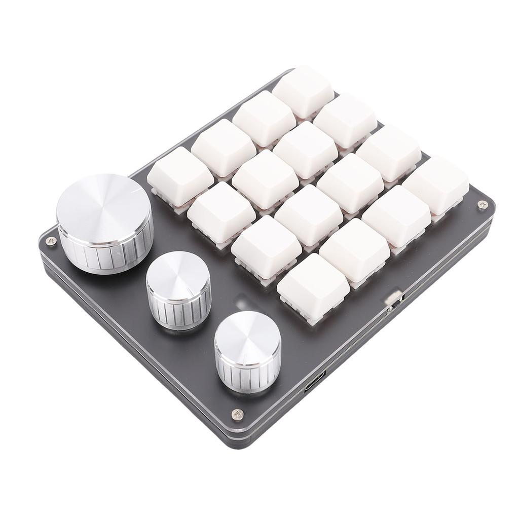 Custom Keypad Macro Pad Programmable 16 Key Wired Small Mechanical Gaming Keyboard for Copying Pasting PS Graphics