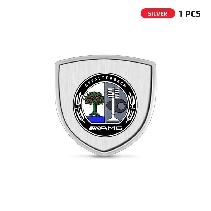 1/2pcs 3D Metal Car Body Fender Emblem Shield Stickers Decor Auto Accessories for Mercedes Benz W211 W204 W210 W203 CLA GLA VK1