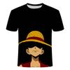 New Anime Peripheral Protagonist Luffy 3D Printed T-shirt One Piece Cartoon Men's T-shirt