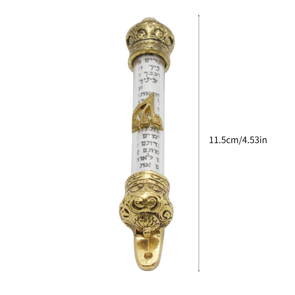 Mezuzah Door Jewish Metal Mezuza Gift Religious Scroll Home Mezuzah Judaica Israel Jerusalem Wedding Outdoor Case