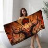 Japanese Anime B-Baki Big Microfiber Beach Towels Quick Dry Towel Sand Beach Towels Pool Towel for Travel Swim Pool Yoga