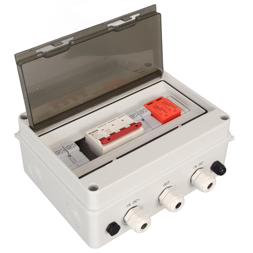 PV Solar Combiner Box 1000V 63A Разъединитель Выключатель Предохранитель для наружного применения