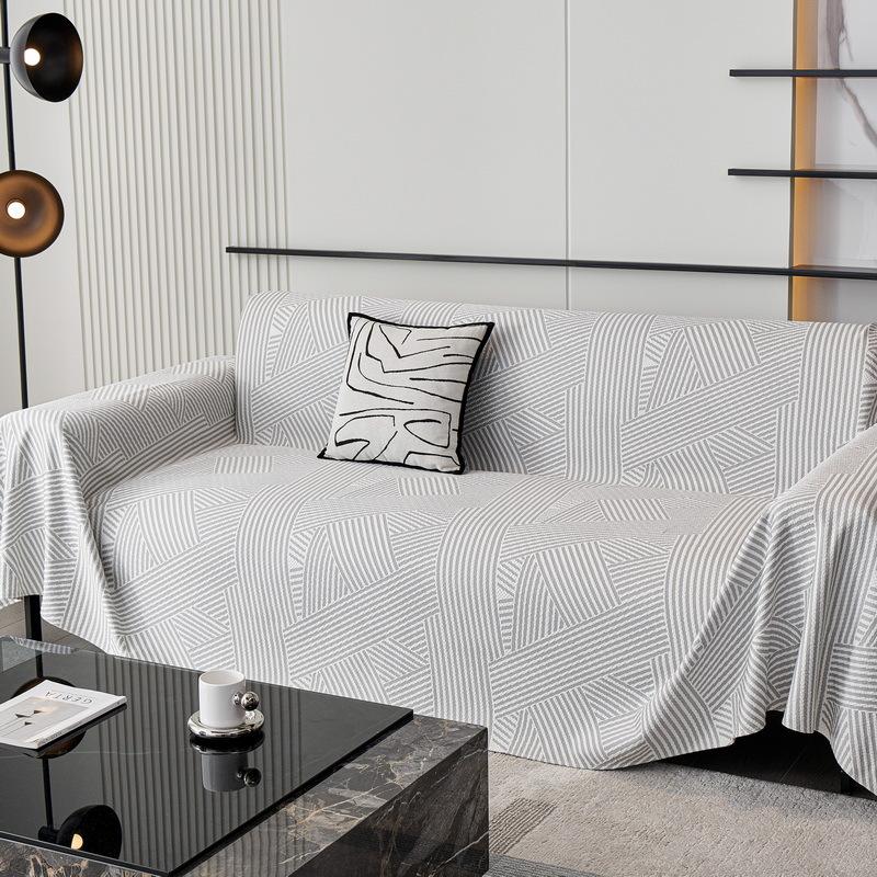 Ice Silk Sofa Towel Popular All-Inclusive Cover Cloth Summer Living Room Seat Cushions Blanket Non-Slip Light Luxury Cover