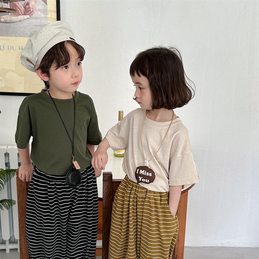 Футболка с мультяшным принтом Jiaye Kids - Коллекция Лето 2025, Короткий рукав, Милые топы унисекс для малышей