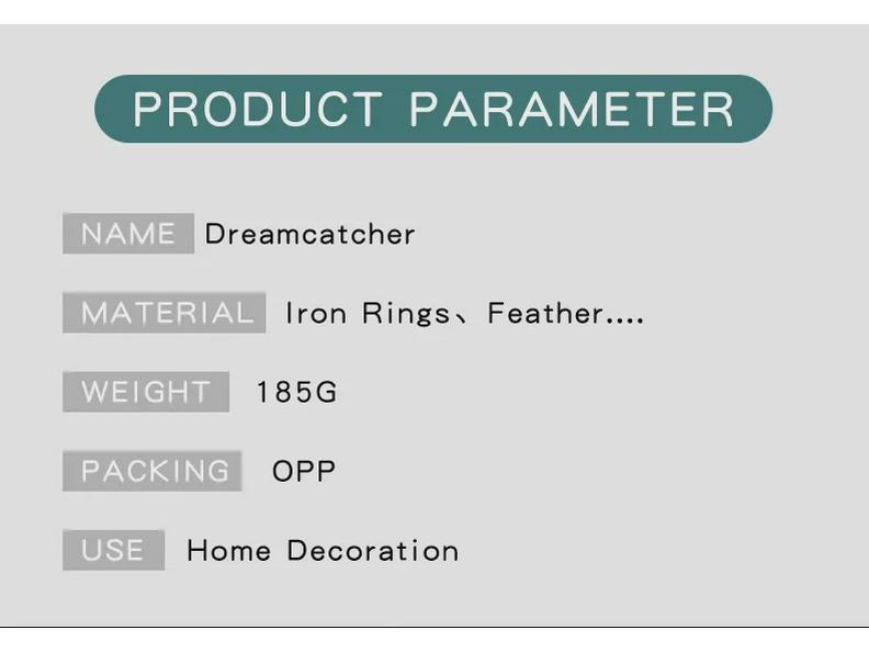Богемский ловец снов из перьев ручной работы для украшения интерьера