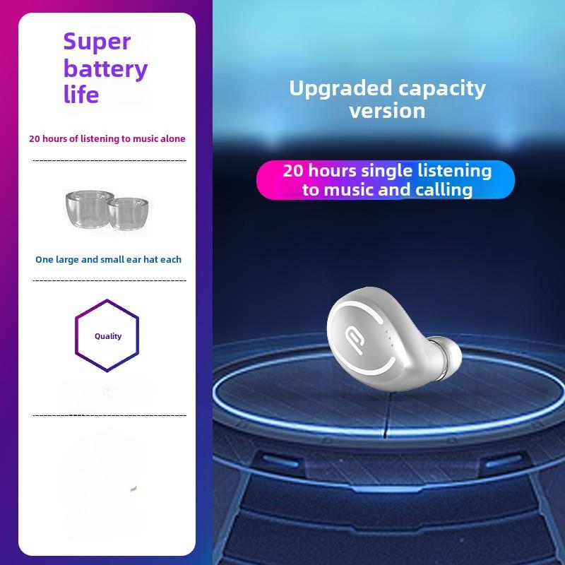 Мини Bluetooth-наушники-вкладыши Беспроводные наушники с длительным сроком службы Невидимые наушники для сна с функцией шумоподавления