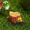 Tree Stump Shape Simulation Tree Stump Cartoon Tree Stump Ornaments Resin Small Tree Stump  Garden