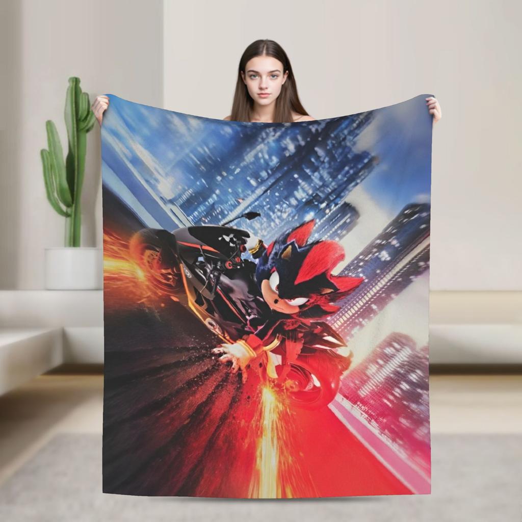 Бронированные Супер Ежик Тень Пледы Фланелевые Потрясающие Дышащие Пледы для Украшения Покрывала