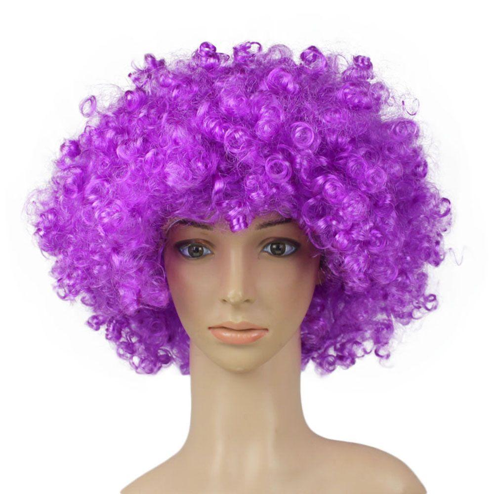 Football Fans Wigs Clown Props Afro Curly Wigs Costume Party Funny Wig Synthetic Wigs Cosplay Hairs