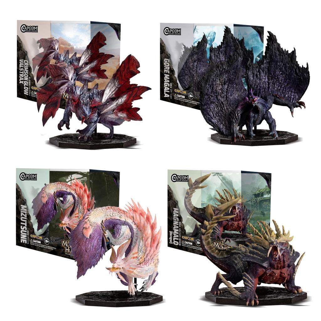CAPCOM Конструктор FIGURE BUILDER CUBE MONSTER HUNTER набор коробка 145 x 155 x 580 мм Изготовлен из АБС-пластика, 4 части (Гор Магала/Балфальк Таинственной Славы/Магай Магадо/Тама