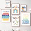 Modern Spanish Calm Corner Canvas Prints Aesthetic Inspirational Education Classroom Wall Art Poster for Home & School  Decor