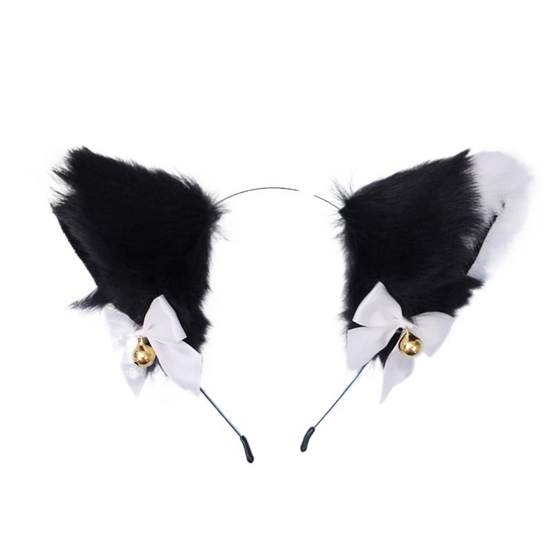 1 шт. кошачьи ушки обруч для волос женские украшения для волос шпильки вечерние аксессуары для волос косплей костюм головной убор ободок для головы длинный плюш
