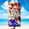 Аниме фан-арт Senki Zessho s-Symphogear мягко напечатанные Пляжные полотенца Полотенце для поездки купание Лето Отпуск Ванна Бассейн Лагерь Подарок