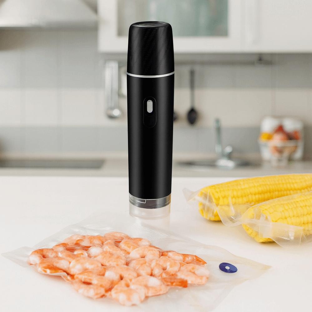 USB Rechargeable Automatic Vacuum Sealer Mini Electric Vacuum Sealer Food Bag Sealer  Travel