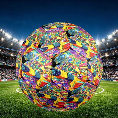 Transformers Print Size 5 Soccer Ball, PU Wear Resistant Football for Match Training and Daily Practice, Birthday Gift for Soccer Fans