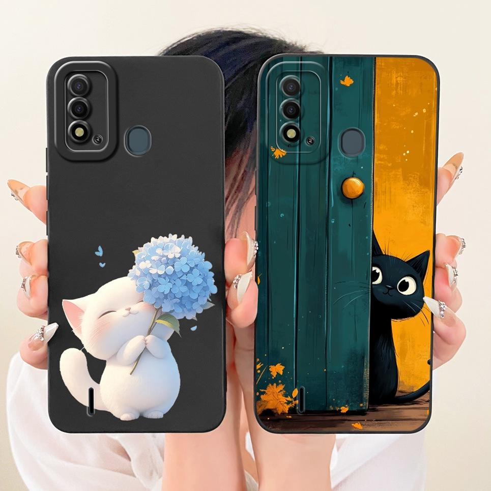Кот Китайский Дракон Мультяшная Картина Чехол Для Itel Vision 2 Plus 2s Vision2 Матовый Силиконовый Чехол Для Телефона Ударопрочный Capa