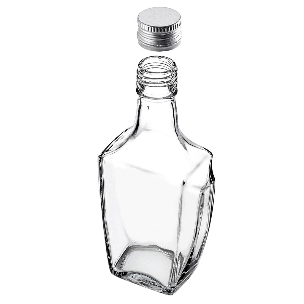 KADAX Szklana Butelka Na Nalewkę 250ml Z Zakrętką 5szt.