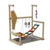 Bird Playground Activity Ladder Cage Accessories Wood Perch Play Stand for Parakeet